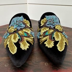 Jeffrey Campbell "Claes" Velvet Mules